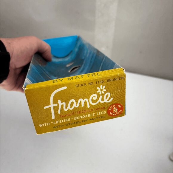 Barbie Mattel 1965 Francie Brunette Bendable legs MODern cousin #1130 In Box - Picture 11 of 15